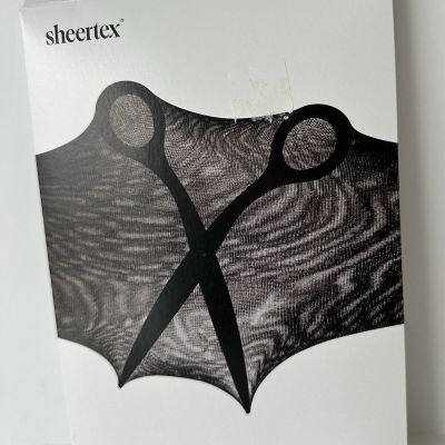 Sheertex Women's Micro Dot Super Sheer Rip-Resist Tights Black Size XS NWT