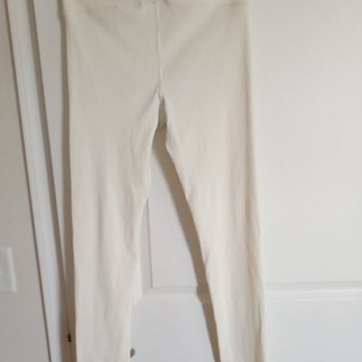 NWT Forever 21 Active Legging  Nylon/Spandex Pants Women L White