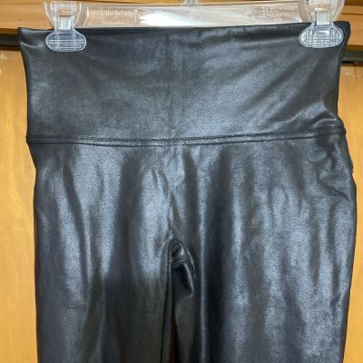 Spanx | Women’s Faux Leather High Waist Leggings Petite M - 24.5” Inseam - 26 W