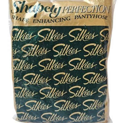 Vtg Silkies Shapely Perfection 0102041 White Shape Enhancing Pantyhose Medium