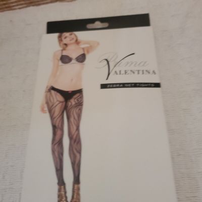 Prima Valentina Zebra Net Tights Size One Size Fit Most 71054 Fancy Nylons