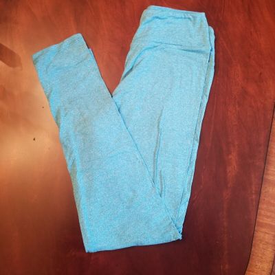 LuLaRoe Leggings OS, Heathered Teal, NWT