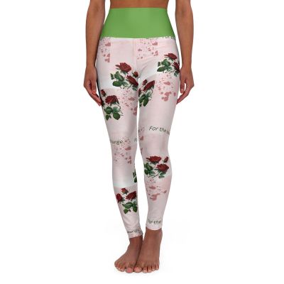 Floral High Waisted Yoga Leggings, Fitness Wear, Workout Leggings, Women’s