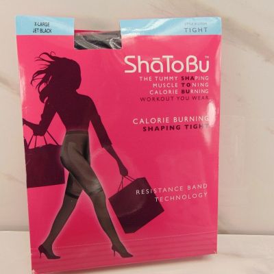 SHATOBU SHAPING TIGHT  ShaToBu EXTRA LARGE JET BLACK *12702A NEW IN BOX $36.00