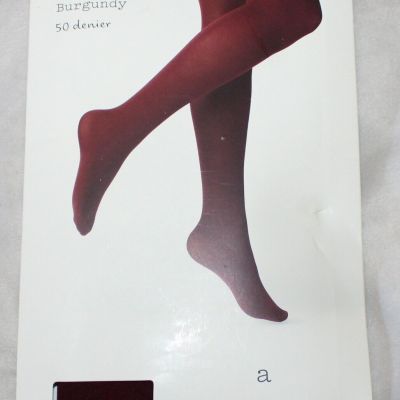 A New Day Women's Opaque Tights Pantyhose Bing Cherry New Size M/L NEW