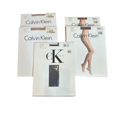 Calvin Klein Control Top Pantyhose  Various Colors and Style Lot of 5