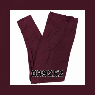 TC2 LuLaRoe ~ SOLID BURGUNDY ~ Leggings SIZES 18+, new in package