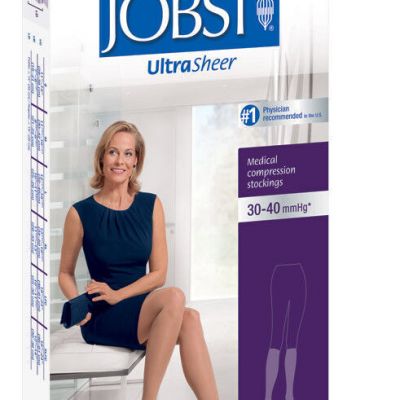 Jobst Ultra Sheer Knee Highs 30-40 mmHg CLOSED Toe Stockings