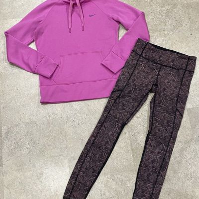 Womens LULULEMON/NIKE Leggings & Hoodie Sweatshirt, sz 4