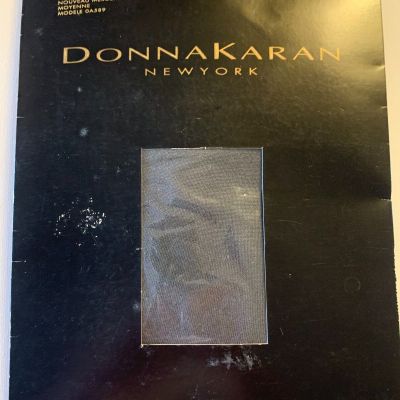 NWT DONNA KARAN NY Pantyhose Metallic Smoke Control Top Size M Made in Italy