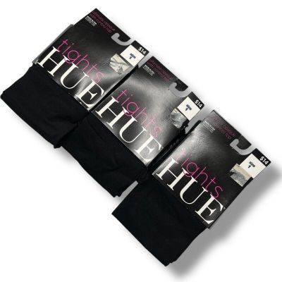 Hue Ultimate Opaque Tights Black Size 1 With Control Top 3 Pair