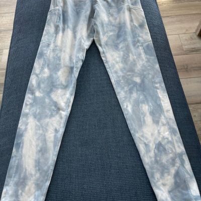 offline by aerie the hugger blue tie dye leggings L New with tag