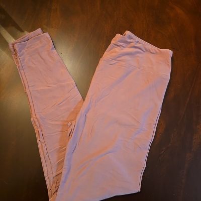 Lularoe Leggings OS, Solid Dusty Pink, NEW