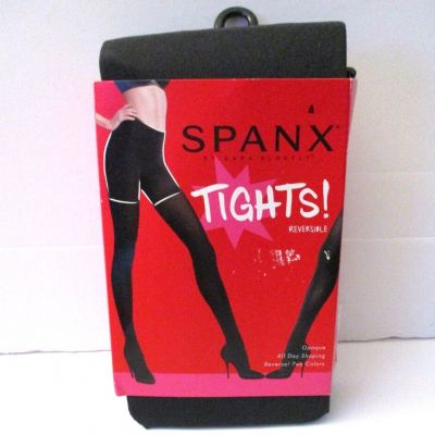 Spanx Reversible Tights All Day Shaping Opaque Size A Black/Charcoal