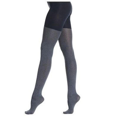 STAR POWER BY SPANX Shaping Tights Shapewear Tummy Control Heathered Navy XS