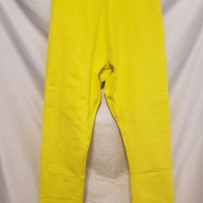 YITTY Major Label Shaping Hi Waist Leggings XS 7/8 Length Yellow