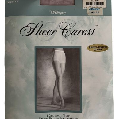 JCPenney Worthington Silky Sheer Caress Pantyhose Average Light Gray Control Top