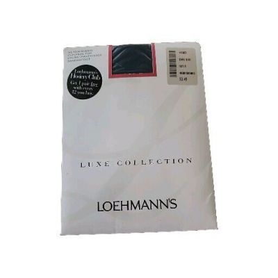 Loehmann's Luxe Collection Dark Navy Pantyhose Size B Vintage NOS Silken Sheer