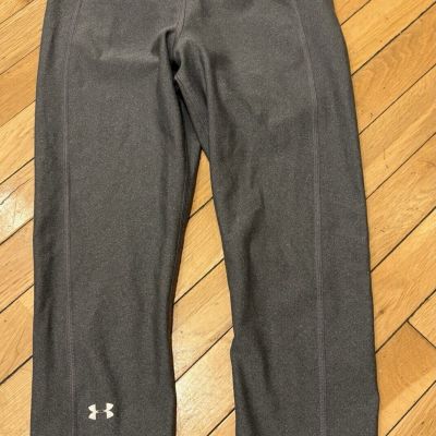 Under Armour Leggings Womens M Heatgear Gray Yoga Capri