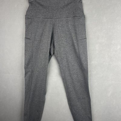 Yunoga Sports Women's Athletic Leggings Light Color Gray Size XL NWT