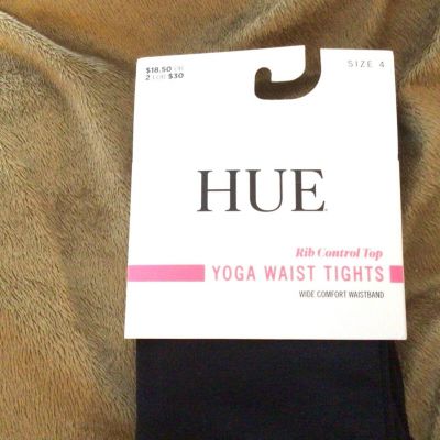 Hue Women's Yoga High Waist Tight HT3 Size: 04 Color: Black NWT