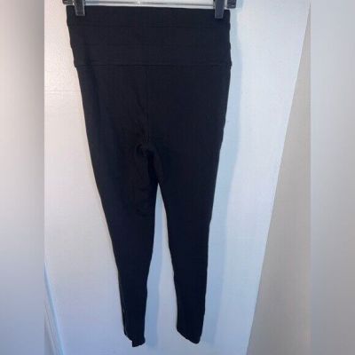 Ci sono, youth L, cumber-bun style high waist, black leggings,w/ ankle zip,