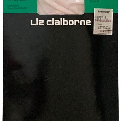 Liz Claiborne Control Top Pantyhose Hose Sheer Dress Shell Pink S 2 New Old Sale