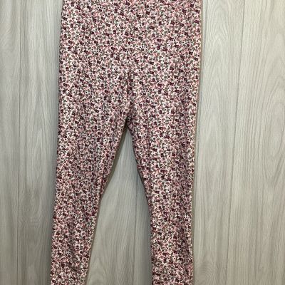 TERRA & SKY Women’s (Size 0X/14W) Floral Pull On Leggings Soft