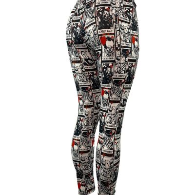 Horror Playing Card Pennywise Scream & More Leggings Multiple Sizes w/ POCKETS