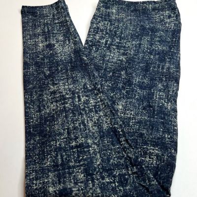 NEW LuLaRoe TC Leggings BLUE GRAY KHAKI TAN SUBTLE Knit Linen Look Line Fleck