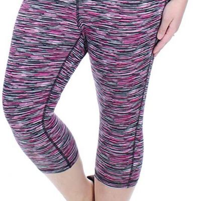 Material Girl Womens Active Plus Size Cropped Leggings-1X