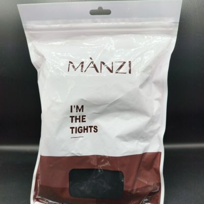 Manzi Im The Tights Black Sz Small #126108 NWT 2 Pairs