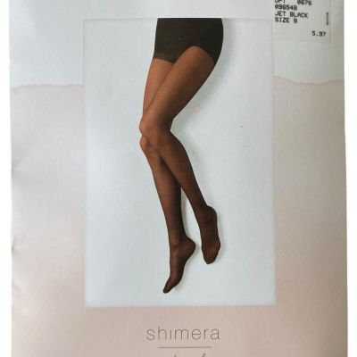 Shimera Everyday Sheer Control Top Pantyhose Size B Jet Black