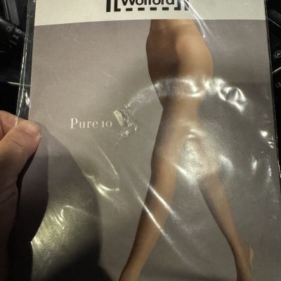 Wolford Pure 10 Tights Cosmetic Sz XL NWT