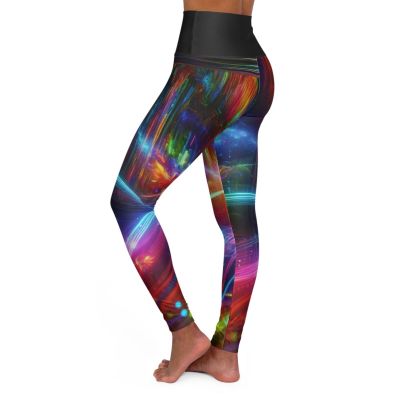 Colorful High Waisted Leggings, Yoga Pants, Workout Leggings, All Over Print