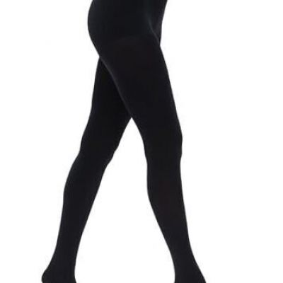 Women's 100D Run Resistant Control Top Tights, Soft Opaque XX-Large Black