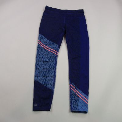 Athleta Leggings Womens Small Workout Gym Stretch Lightweight Casual Yoga Blue