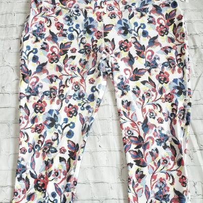 NWT Zelos Curvy Cropped Capri Leggings Plus Size 3X Yoga  Multicolor Floral