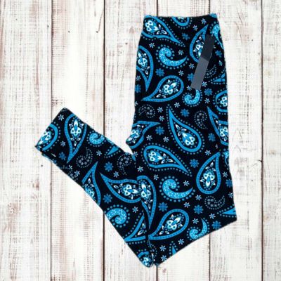 Women’s Leggings Depot Fall Paisley Print Plus Size 1X-2X NWT Extra Stretchy