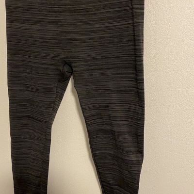 TERRA & SKY LEGGINGS SZ 1X (16-18W) 32X27 Dark Gray STRETCH PULL ON