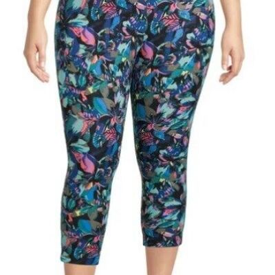 Terra & Sky  NEW?Woman's PLUS Capri legging's size 0X~purple/coral/aqua random