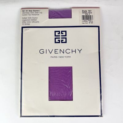 Vintage Givenchy Body Gleamers 157 Organza Mauve Size A Hosiery Pantyhose Purple