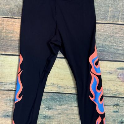 Savage X Fenty Racer X High Rise Leggings Black Sz 2X