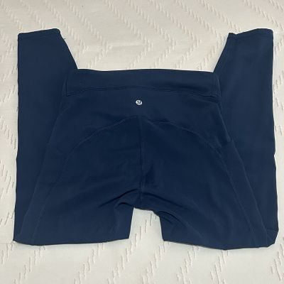 Lululemon Navy Size 6 Leggings With Pockets, Only Worn Couple Time, No Flaws