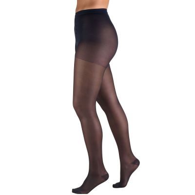 Truform Sheer Pantyhose: 15-20 mmHg T NAVY (1775NV-T)