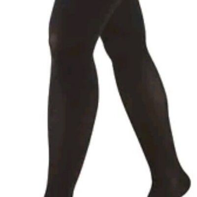 Truform Stockings Thigh High Open Toe Dot Top: 30-40 mmHg S BLACK (0848BL-S).309