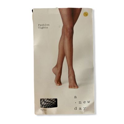 Women's Fashion Fishnet Tights - A New Day - Ebony - S/M - S710