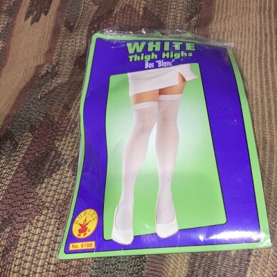 New Rubies White Thigh High Nurse Stockings  Sexy Hosiery Halloween Costume