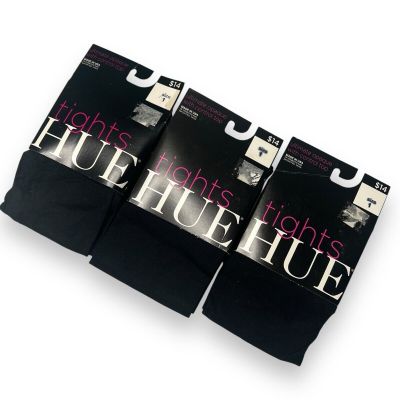 Hue Black Ultimate Opaque Tights Size 1 Womens 3 Pair