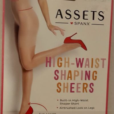 ASSETS by SPANX Women's High-Waist Shaping Pantyhose Size 2 - Nude